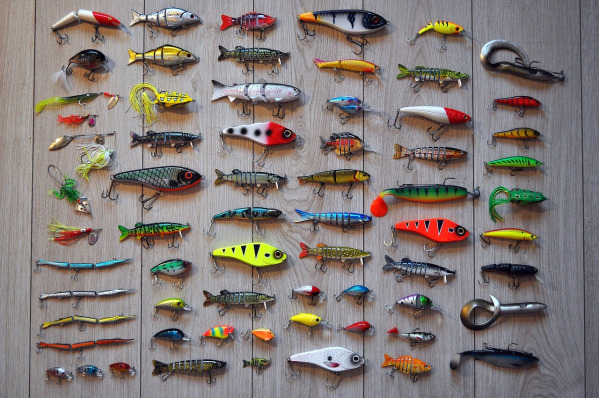 fishing lures colorful bait